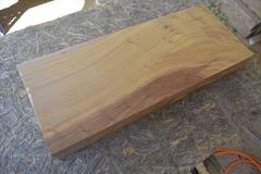 アウトレット ケヤキ(欅)の一枚板 長さ約45cm 幅約18cm 厚さ約5.4cm DIY用 Z584