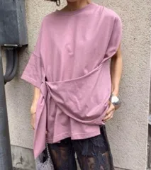 AMERI アメリ TIE BIG TEE アシンメトリーTシャツ トップス クルーネック 01010321060 ピンク フリーサイズ レディース 夏 ゴーゴー古着マルイ北千住店草 2 No.有427のサムネイル