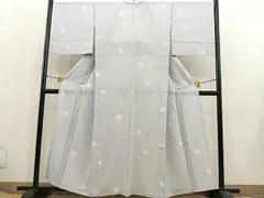 平和屋着物＊夏物　小紋　絽　蛍暈し　正絹　逸品　BAAT4115pk