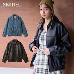 snidel フェイクレザーブルゾン　新品未使用 SNIDEL（スナイデル）の「フェイクレザーブルゾン（ブルゾン