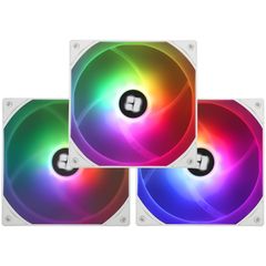 新品 Thermalright TL-C14CW-S X3 CPUファン、高速1500RPM、14CM静音PWMファン、コンピューターケース冷却ファン、3パックファン(ホワイト)