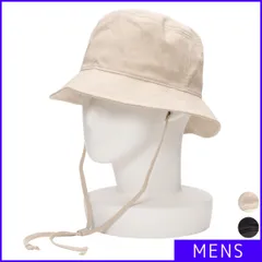 【新品・未使用】 バケットハット メンズ ストラップ付 麻混 普段使い アウトドア キャンプ レジャー つば広 日焼け対策 ストラップ 取り外し可能 シンプル カジュアル 野外 フェス バケハ バケットハット 帽子 即購入可 ベージュ 茶色 白 VS8-126