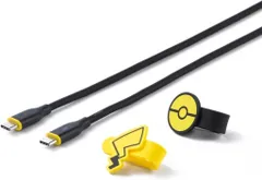 【中古】家電サプライ ピカチュウモデル(ブラック) USB Type-C タイプCケーブル(1.8m) 「ポケットモンスター」