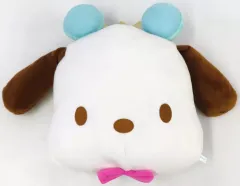 【中古】クッション・本体 ポチャッコ ハッピーマカロンバースデー フェイスクッション 「サンリオキャラクターズ」 ラウンドワン限定