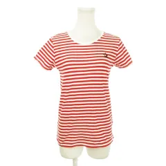 トミーヒルフィガー TOMMY HILFIGER STAR FLAG S/S TEE Tシャツ カットソー ラウンドネック 半袖 ボーダー ワンポイント スター 星 旗 ロゴ 男の子 ボーイズ 164 赤 レッド /MN17 ■GY18