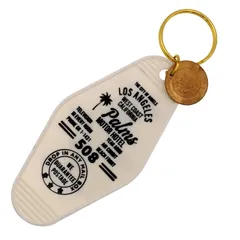 【USA】復刻 ビンテージ ホテル モーテル キーホルダー レトロ モーテル 雑貨 アメリカ 西海岸 かっこいい おしゃれ 雑貨 アメリカン雑貨 アメリカン カリフォルニア : USMO-041WH
