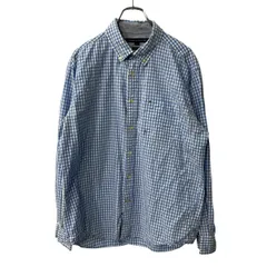 TOMMY HILFIGER 長袖 チェックシャツ L ライトブルー トミーヒルフィガー ボタンダウン ギンガムチェック 古着卸 アメリカ仕入 a709-6079のサムネイル