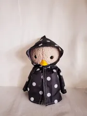 No.616　トガコス　springcollection　トガくん　レインコート　ドット柄　#トガコス　#トガリくんにも着れます　#お揃いコーデ　#ぬいぐるみ服　#匿名配送対応分　#20240325-01のサムネイル