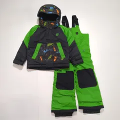 ジュニア　スノーボードウェア　上下セット グリーン
