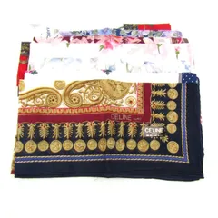 セリーヌ/ディオール他 ハンカチ 7点セット 未使用 花柄など ブランド まとめて 大量 レディース