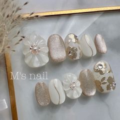完成品/匿名配送可能/ネイルチップ24枚入り/全サイズ入り/ネイルチップ/マグネットネイル/成人式/ブライダル