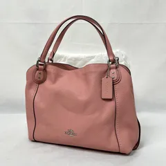 COACH コーチ イーディー ショルダーバッグ 2WAY レザー ピンク ハンド