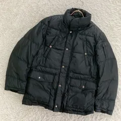 FIRST DOWN ダウンジャケット ブラック L カジュアル 厚手 シンプル