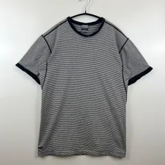 NIKE 00s 2001 tech training stripe Tee M dry fit ナイキ オールド ドライTシャツ 半袖 ボーダー 総柄 カットソー テック 銀タグ