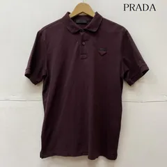 プラダ　ポロシャツ　メンズ　M ホワイト 半袖 コットン ポロシャツ | PRADA