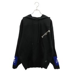 adidas (アディダス) ×MASTERMIND WORLD HOODIE ×マスターマインドワールド ロゴプリント プルオーバーパーカー ブラック CG0753