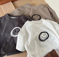 【新品】Tシャツ　キッズ　子供　男女　白　グレー　カーキ　100