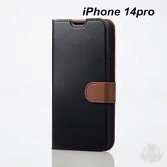 iPhone 14 Pro 手帳型 ケース 大人気 ソフトレザーケース ブラック 1個