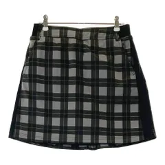 サイズ：M marie claire sport マリクレール スポール  裏起毛 スカート チェック柄 ブラック系 [240101371034]# ゴルフウェア レディース ストスト