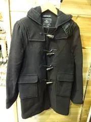 ◆GLOVERALL グローバーオール ダッフルコート ブラック 英国製 中古◆3764