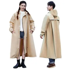 [GOKEI]レインコート自転車カッパレインコートツバ付き顔が濡れないロング丈リュック対応軽量通気レインポンチョメンズレディースレインウェアバイク防水撥水通学通勤雨合羽雨具かっ…