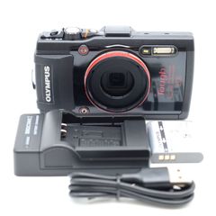 ≪極上品≫ OLYMPUS STYLUS TG-4 Tough ボディ ブラック #20250601-1907