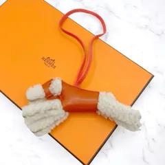 新品・未使用 エルメス バディチャーム シルク ブラック×オレンジ B刻印 新品・未使用 エルメス バディチャーム シルク ブラック×オレンジ B