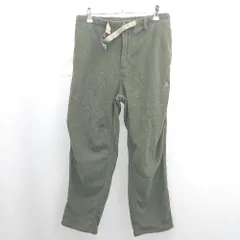 ◇ ⊇ coen コーエン ウエストゴム フリース ウエストベルト テーパードパンツ サイズS カーキ メンズ E  【1506130016045】