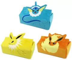 【中古】ティッシュケース・ティッシュカバー 全3種セット プレミアムティッシュボックスカバー～シャワーズ/サンダース/ブースター～ 「ポケットモンスター」