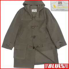 Aquascutum ダッフルコート M ウール チェック柄 キャメルブラウン Aquascutum]ダッフルコート