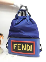 ✨️未使用級✨️ FENDI リュック 肩掛け メンズ ブルー ナイロン 2025年最新】Fendi メンズ リュック・バックパックの人気