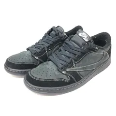 【中古】Travis Scott × Nike Air Jordan 1 Low OG SP Black Phantom　27cm DM7866-001 ナイキ　トラヴィス スコット　エアジョーダン1[66]