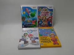 スーパーマリオメーカー 他【Wiiソフト4組セット】状態：非良