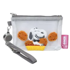 【メール便】スヌーピー 小銭入れ＆定期入れ リール付きメッシュパスケース ナゲット ピーナッツ マリモクラフト ICカードケース キャラクター グッズ 