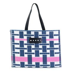 MARNI マルニ ゼブラブルー トートバッグ エコバッグ | Mercari