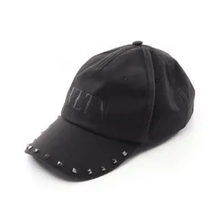 ヴァレンティノ・ガラヴァーニ Valentino Garavani キャップ ロックスタッズ ブラック キャンバス キャップ メンズ Used Aのサムネイル