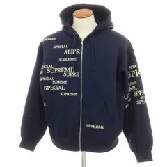 【中古】シュプリーム Supreme 2024年秋冬 Special Zip Up Hooded Sweatshirt コットンポリエステル パーカー ネイビー【サイズM】【メンズ】