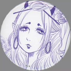 [중고] 배지 빈즈 향 [귀등의 냉철 캔 배지 공식 일러스트]