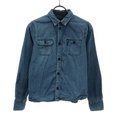 ARMANI EXCHANGE アルマーニエクスチェンジ 長袖 シャンブレーシャツ 10A142CM ブルー キッズ 古着