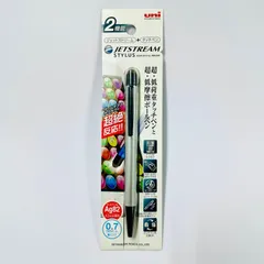 【シルバー】三菱鉛筆　ユニ　ジェットストリーム　スタイラス　単色ボールペン（黒）＆タッチペン　0.7mm　4902778221778　MITSUBISHI PENCIL UNI