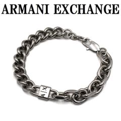 EMPORIO ARMANI チェーン ブレスレット ヴィンテージ加工 スチール