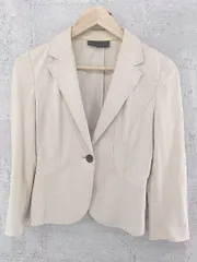 ◇ UNTITLED アンタイトル 1B 長袖 テーラード ジャケット 1 ベージュ系 *  【1002800165629】