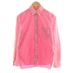 Stussy ピンクストライプ 長袖ギャルソンシャツ S OLD Stussy ピンクストライプ 長袖ギャルソンシャツ S トップス