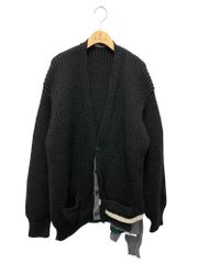 カラー ボリュームウール両畦 22WGM-N07304 ドッキングカーディガン 1 ブラック 22aw IT1LLVVPILXC