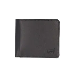 ☆ ブラック ☆ Lee 柔らかゴートレザー二つ折り財布 Lee リー 財布 二つ折り 二つ折り財布 本革 メンズ さいふ 革財布 ブランド サイフ 小銭入れあり お財布 レザー メンズウォレット メンズ財布 コンパクト財布 ミニ財布 山羊革 おしゃれ