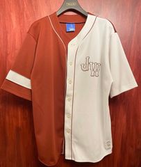 激レア MADE IN JAPAN製 SWAGGER 2003年モデル JEWELZ シーズン ツートンカラーベースボールジャージ エンジ×ホワイト XLサイズ