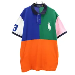POLO RALPH LAUREN ポロラルフローレン ビックポニー 半袖 ポロシャツ XL 鹿の子地 メンズ 古着