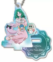 [Used] Keychain: Michiru Kaioh x Little Twin Sisters "Pretty Guardian Sailor Moon Series x Sanrio Characters"Stand Mini Acrylic Keychain Aurora Type