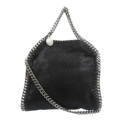 美品 ステラマッカートニー ファラベラ タイニートート 391698 W91321000 ポリエステル シルバー金具 ブラック 黒 2WAY トートバッグ ショルダーバッグ 1223 STELLA McCARTNEY