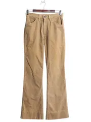 【お得なクーポン配布中!】 70s USA製 リーバイス 646 コーデュロイ フレア パンツ メンズ 実寸 28 31 / 70年代 ヴィンテージ Levis ベルボトム スリム 細畝 42 TALON